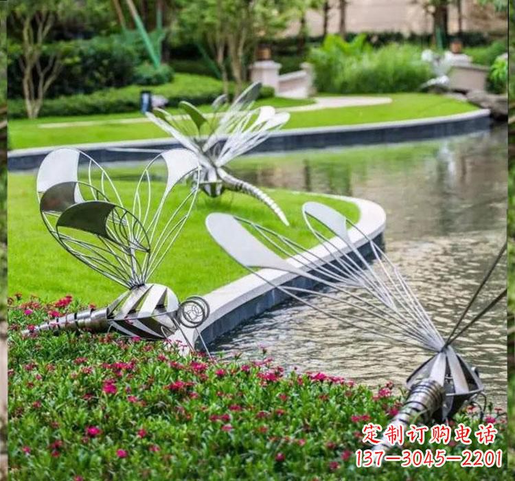 连云港不锈钢蜻蜓一件完美的动物雕塑