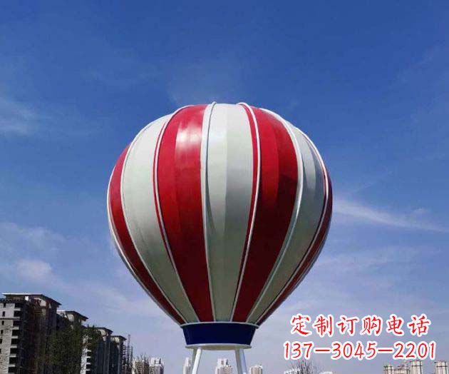 连云港不锈钢热气球雕塑给景观增添精彩