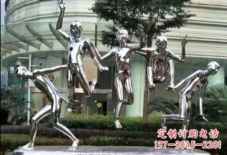 连云港勇敢跳跃的儿童雕塑
