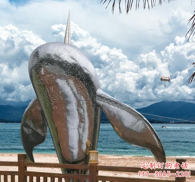 连云港不锈钢鲸鱼雕塑精美绝伦