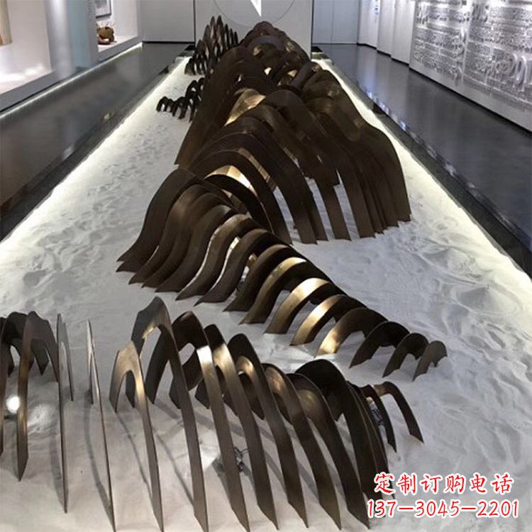 连云港不锈钢铁艺假山雕塑让自然风景回归