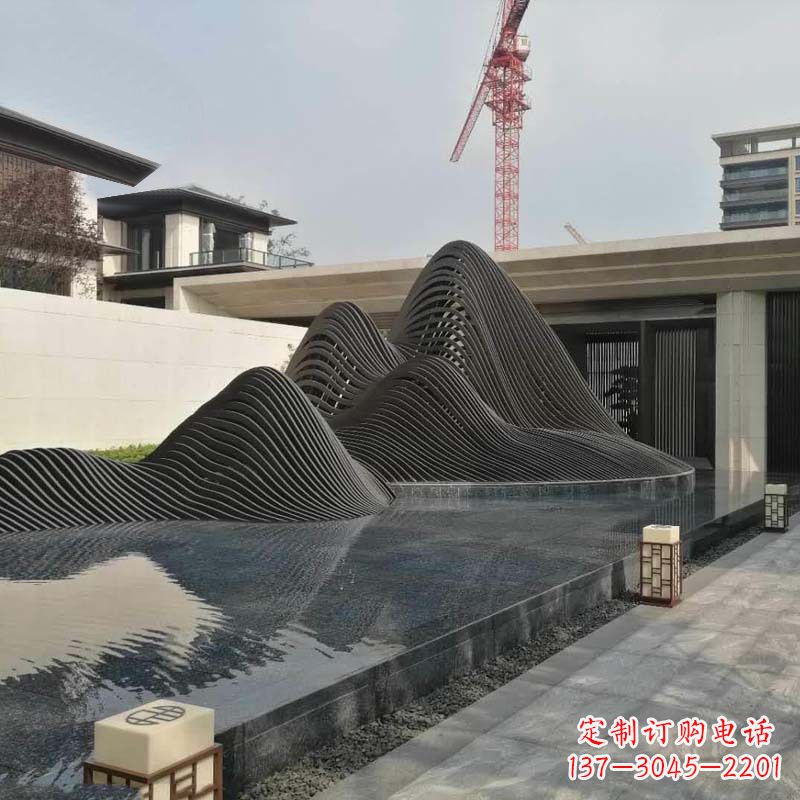 连云港不锈钢铁艺假山艺术性的美化