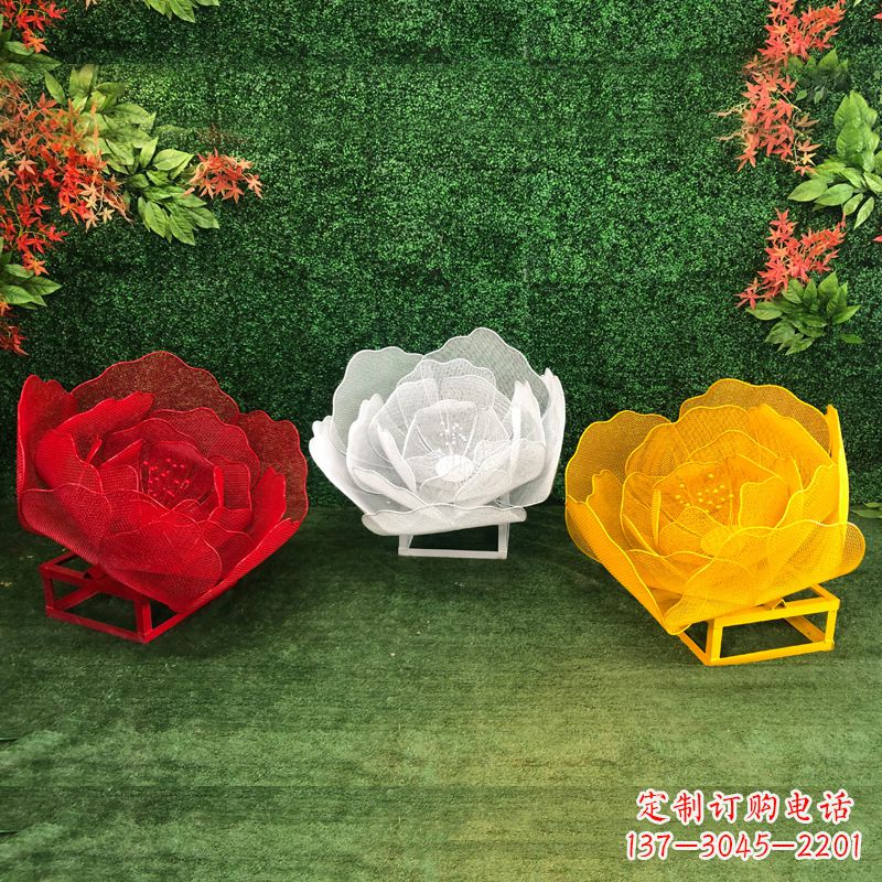 连云港不锈钢玫瑰雕塑精致的艺术品