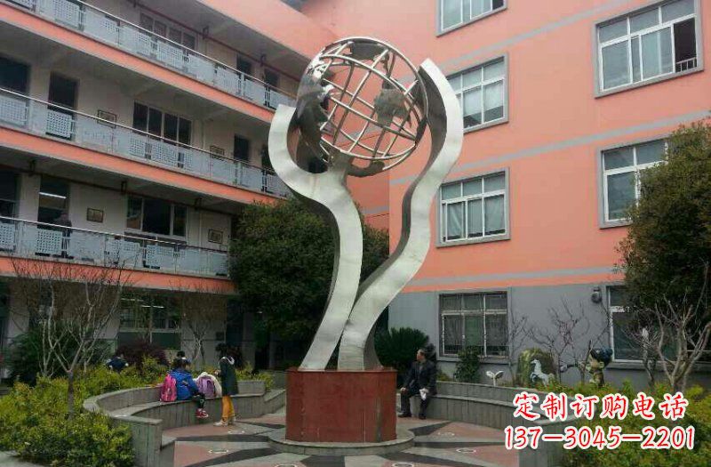 连云港不锈钢地球雕塑传承世界文化