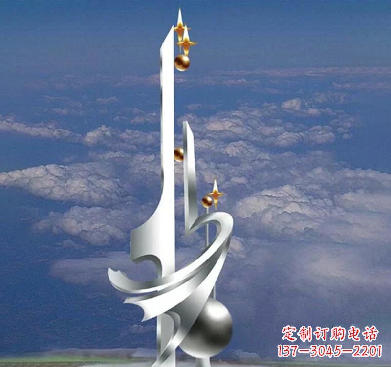 连云港不锈钢校园书本雕塑传承知识文化
