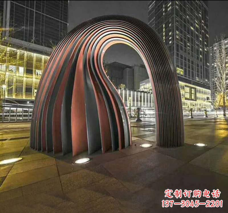 连云港不锈钢异形拱门雕塑