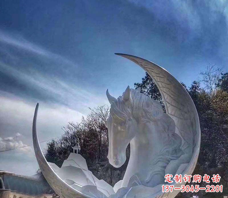 连云港不锈钢月亮雕塑一种独特的艺术品