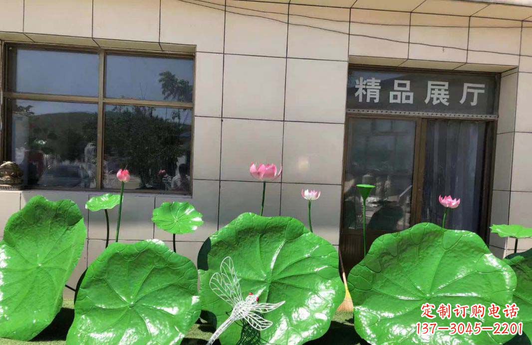 连云港不锈钢造型荷叶雕塑