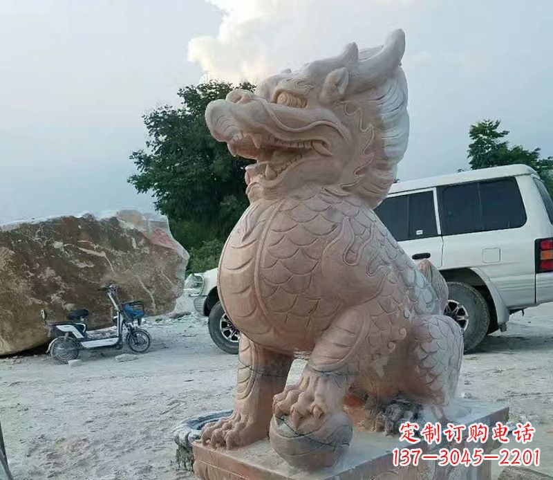 连云港麒麟雕塑象征传统文化的精灵