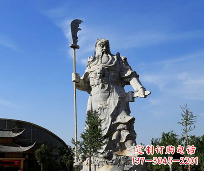连云港关公雕塑持刀武财神