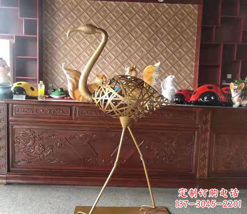 连云港火烈鸟雕塑精美绝伦