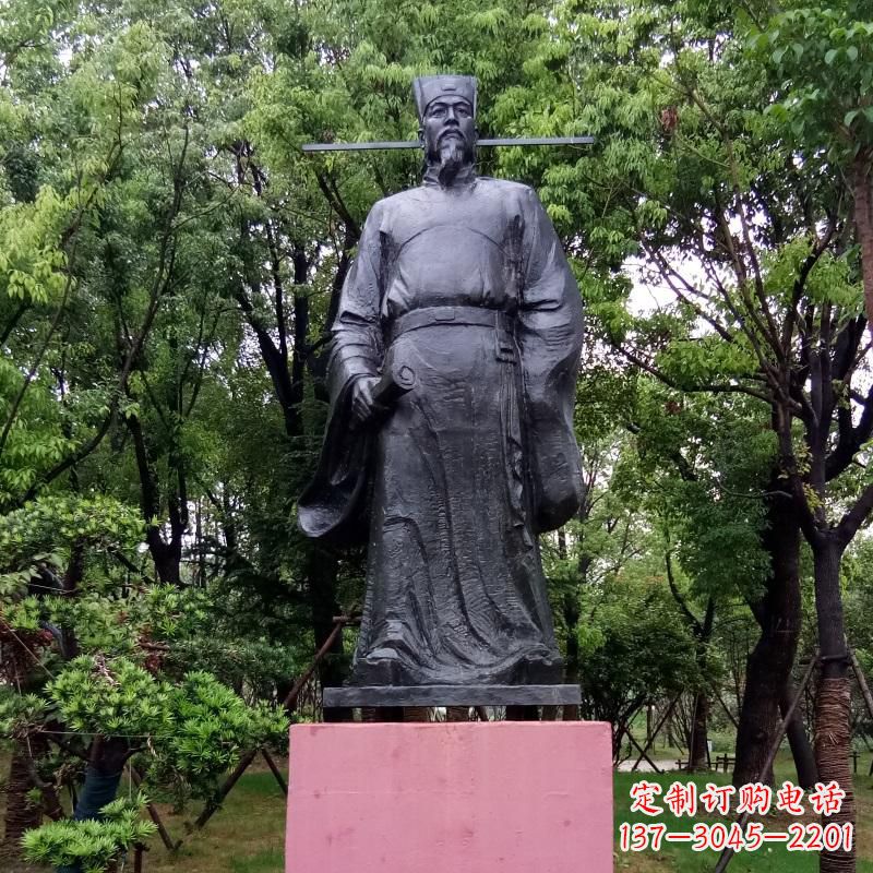 连云港铜雕陶渊明——传承古代文学精髓