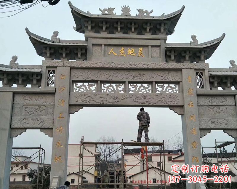 连云港牌坊雕塑