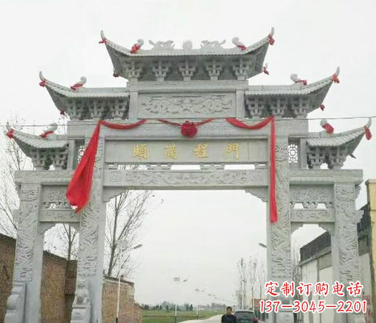 连云港牌坊雕塑纪念历史,传承文化