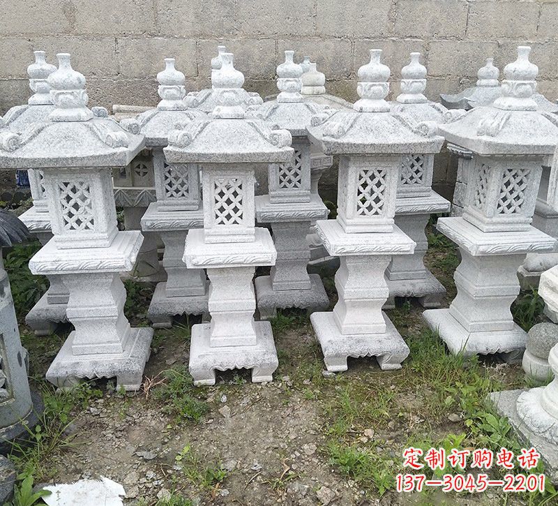 连云港精美大理石石灯雕塑