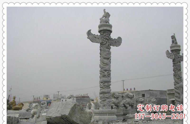 连云港精致雕刻,大理石华表雕塑
