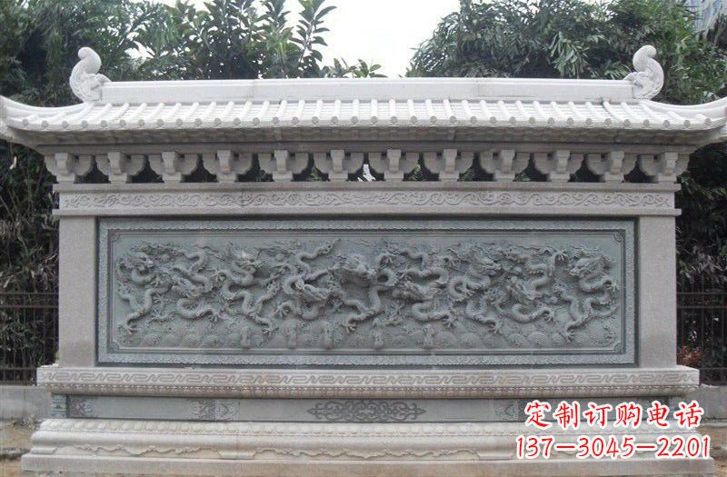 连云港大理石九龙壁雕塑