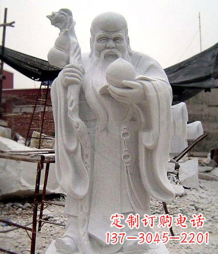 连云港大理石寿星雕塑