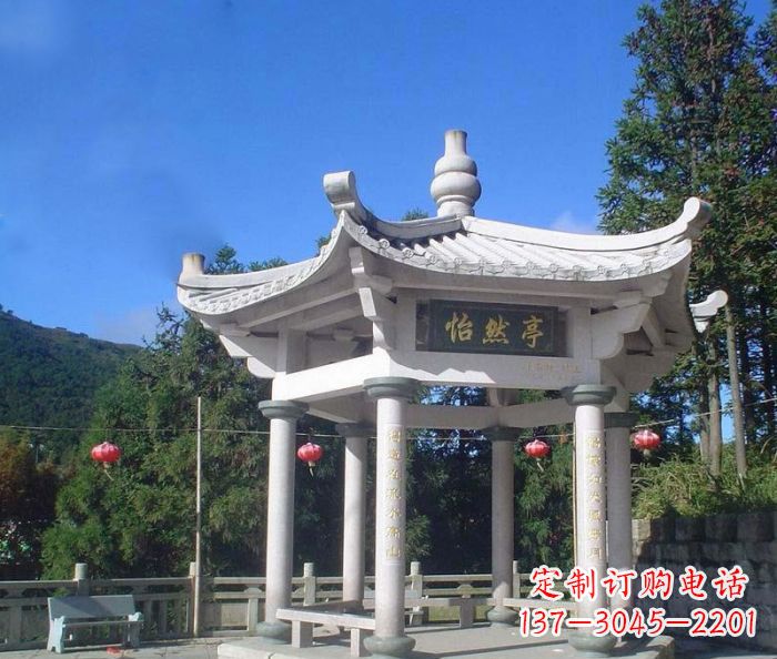 连云港精美大理石凉亭雕塑