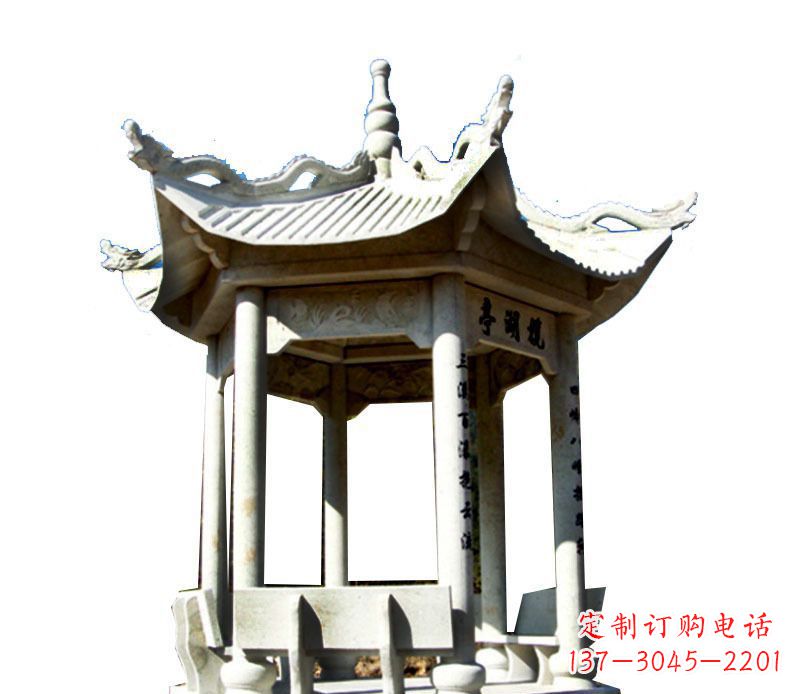 连云港大理石凉亭石雕,历史韵味浓郁