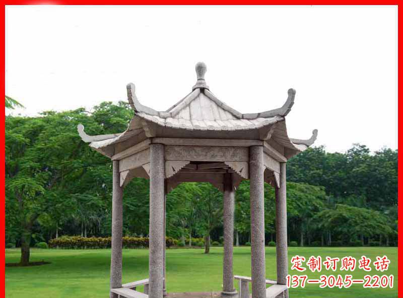 连云港精致大理石凉亭雕塑