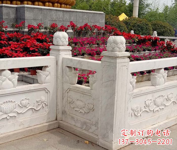 连云港精美大理石旅游景区石雕栏板