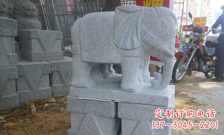 连云港中领雕塑大象招财镇宅石雕