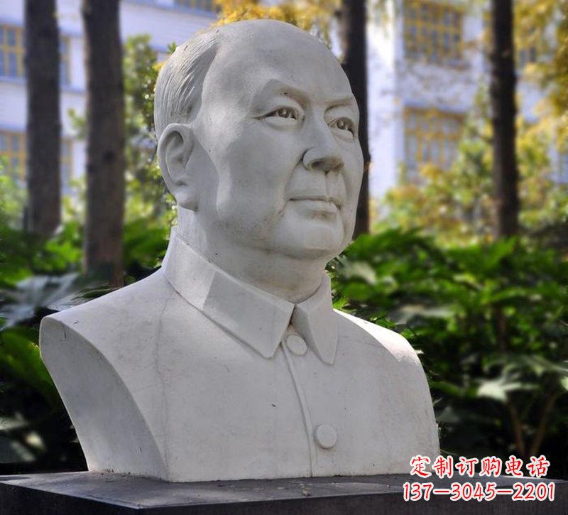 连云港大理石钱学森胸像石雕——赞颂改革开放的先驱