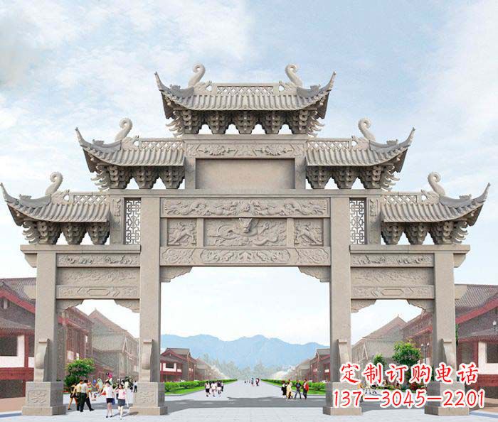 连云港大理石牌坊石雕艺术品