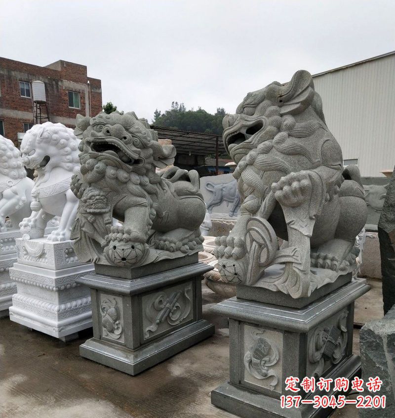 连云港大理石南方狮子雕塑