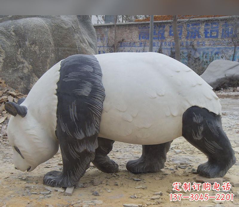 连云港特色熊猫石雕定制