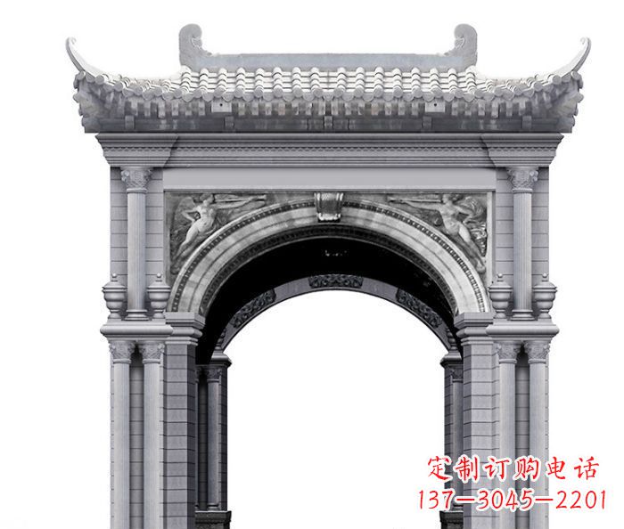 连云港单门村口石牌坊