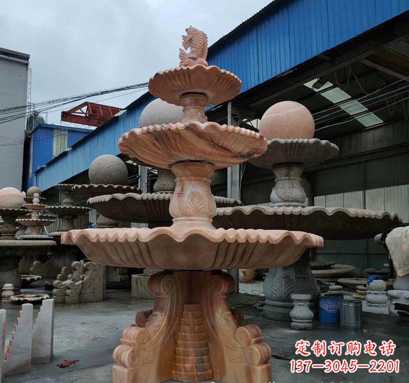 连云港高品质跌水钵石喷泉雕塑