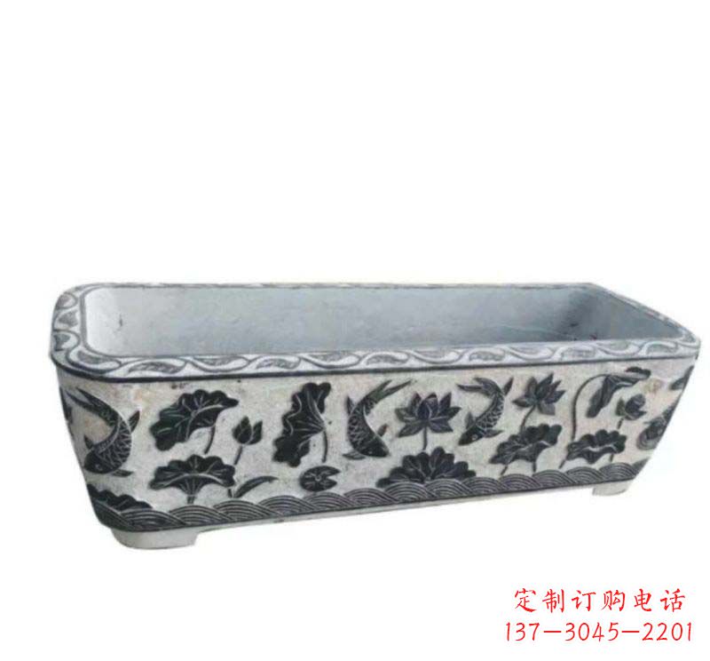 连云港方形水缸石雕