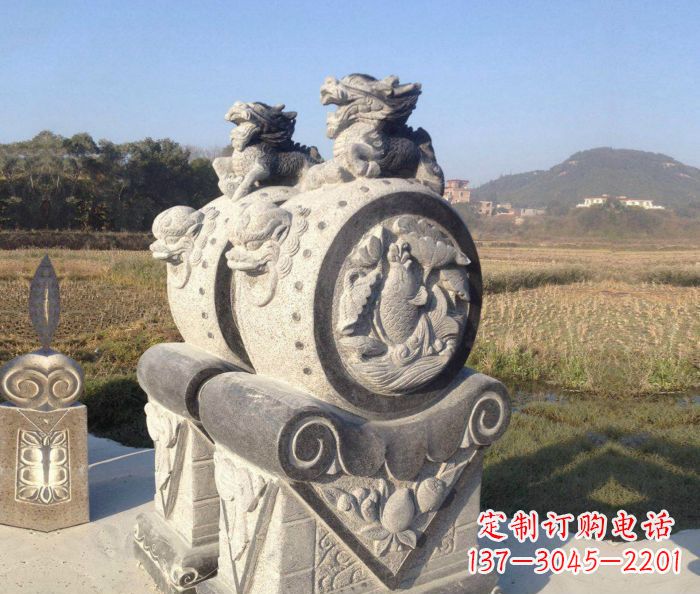连云港仿古抱鼓石镇宅石门墩 (4)