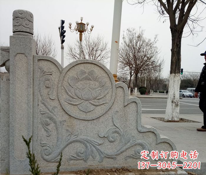 连云港仿古护城河石栏板雕塑