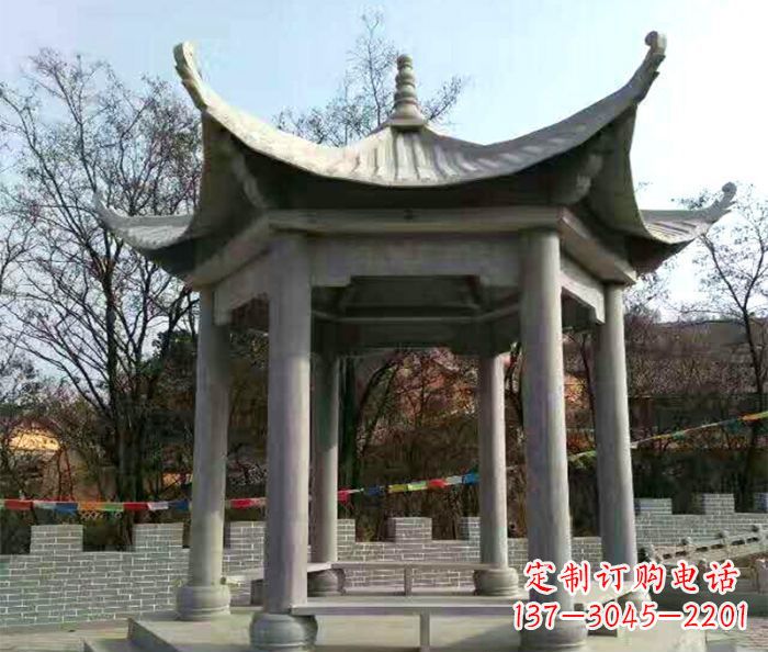 连云港仿古六角凉亭石雕