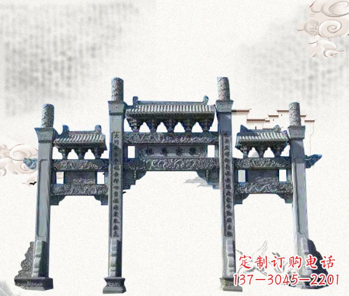 连云港精美仿古牌坊雕塑