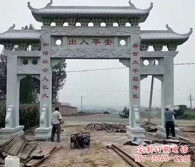 连云港仿古石牌坊石雕