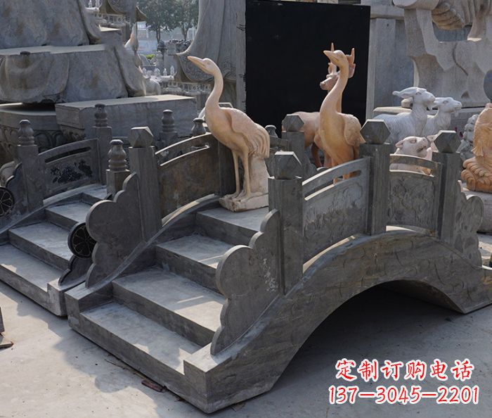 连云港精致石制仿古拱桥雕塑