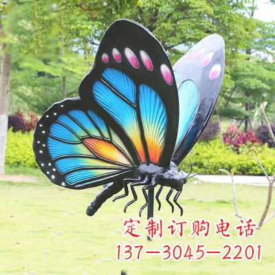连云港蓝蝴蝶雕塑-让你的室内空间焕发生机