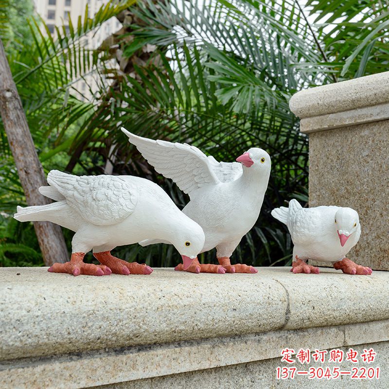 连云港纯美飞翔——手工鸽子雕塑