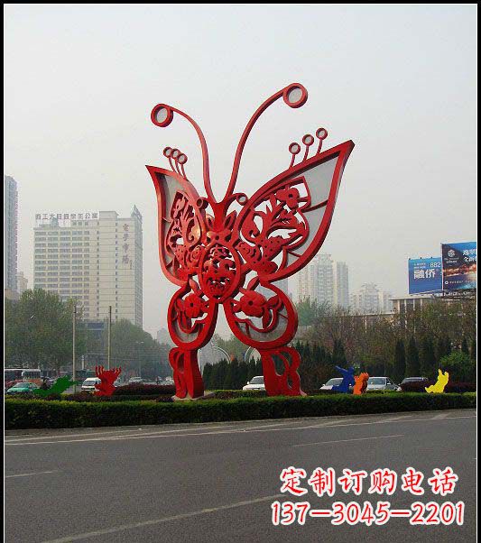 连云港大型不锈钢蝴蝶雕塑