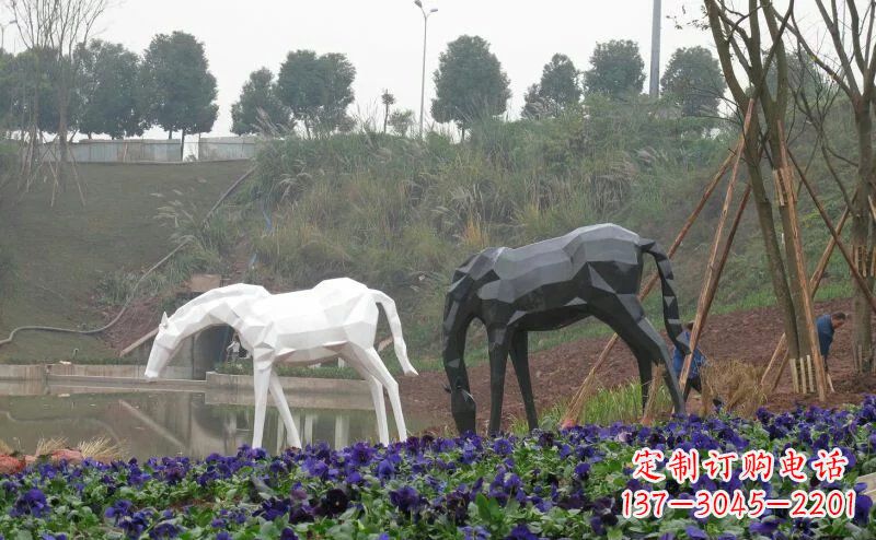 连云港盛世之美,精美不锈钢动物雕塑