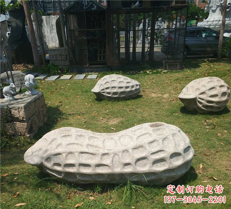 连云港精美大理石花生雕塑