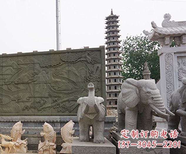 连云港艺术级大象石雕