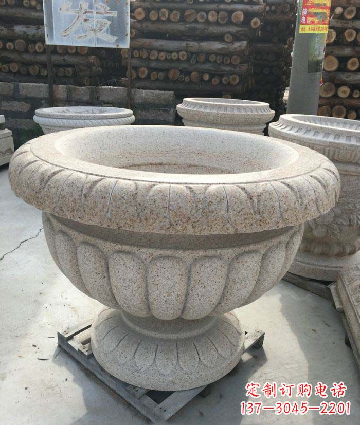 连云港高质量大理石花盆石雕