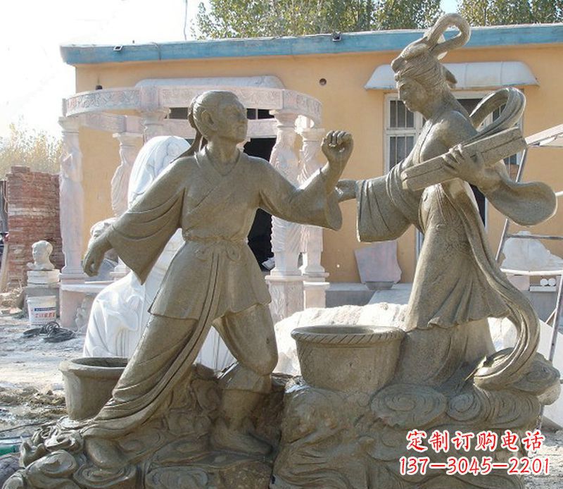连云港公园景观牛郎织女石雕