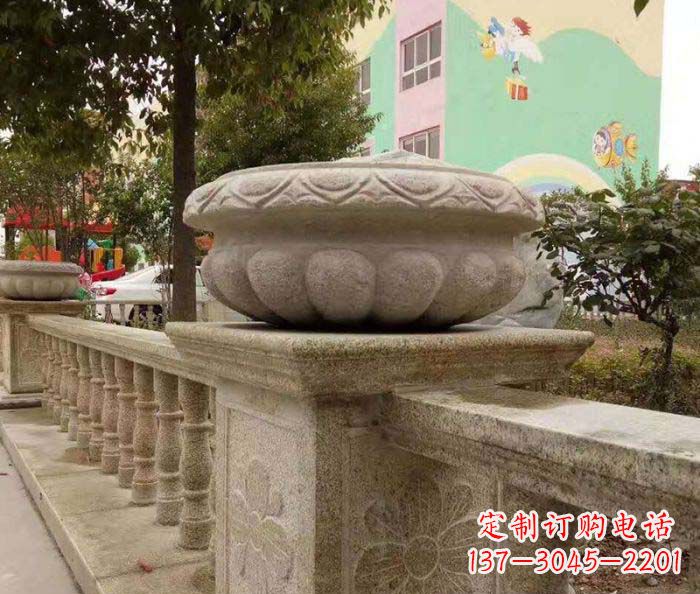 连云港砂岩花盆雕塑