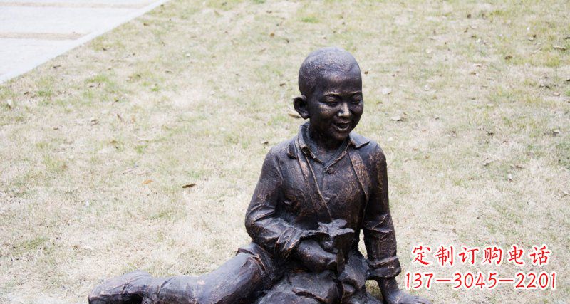 连云港儿童景观铜雕
